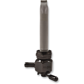 Pingel Fuel Valve -  Black Chrome - 22mm - Hex