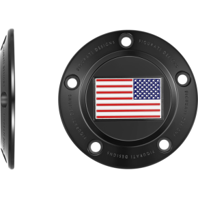 Figurati Designs Timing Cover - 5 Hole - American - Black FD21R-TC-5H-BLK