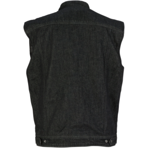 Denim Vest - Black - 4XL 2820-4490