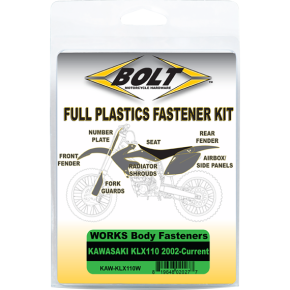 Body Work Fastener Kit - Kawasaki KAW-KLX110W