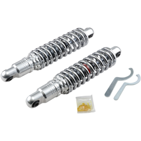 Drag Specialties Shocks Premium Ride-Height Adjustable Shocks - Chrome - Heavy Duty - 13" C16-0157H