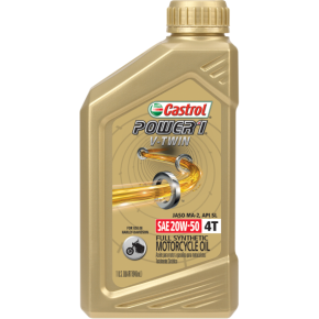 Power 1® Synthetic Engine Oil - V-Twin - 20W-50 - 1 U.S. quart 15D28D