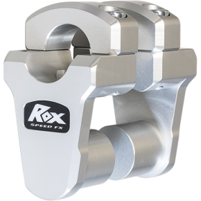 Rox Speed FX Clear Anodized 2" Pivoting Riser for 1-1/8" Handlebars