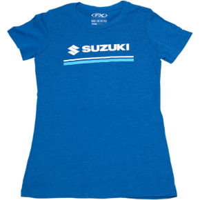 Women's Suzuki Stripes T-Shirt - Royal Blue - Small 22-87430