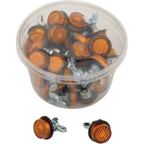 License Plate Reflectors - 40ct Tub - Amber CH40A