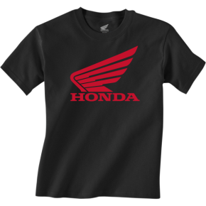 Youth Honda Wing T-Shirt - Black - Small NP21S-Y3033-S