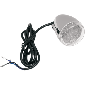 Turn Signal - Amber LED - Chrome/Clear 8500C-LED-A