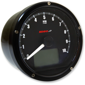 TNT-01R Universal Electronic Speedometer/Tachometer - Black Face/Casing BA035K00