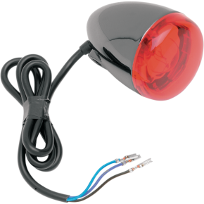 Turn Signal - Black Nickel/Red 8500R-BN