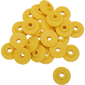 Extra Large Backer Plates - Yellow - Round - 24 Pack 607RY-24