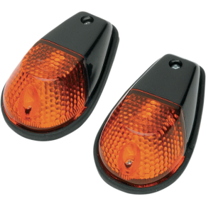 K and S Technologies Flush Mount Marker Lights - Black/Amber