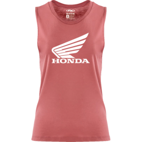 Women's Honda Wing Muscle Tank Top - Paprika - Small 27-87350