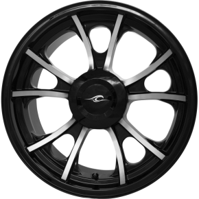 Coastal Moto Rear Wheel - Largo 3D - Single Disc w/or without ABS - Black Cut - 18"x7.00" 3D-LAR187BC-TRK