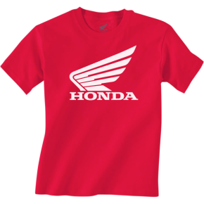 Youth Honda Wing T-Shirt - Red - Small NP21S-Y3034-S