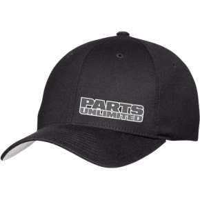 Parts Unlimited Curved Bill Hat - Black - Large/XL PSU29H51BKLXL