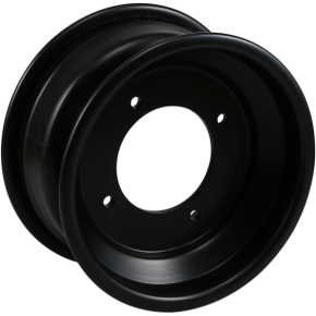 Rolled-Lip Spun Wheel - Rear - Black - 9x8 - 4/115 - 3+5 261RL98115B3