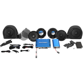 Hogtunes Speaker/Dual Amp Kit - Ultra QC ULTRA 6-RM