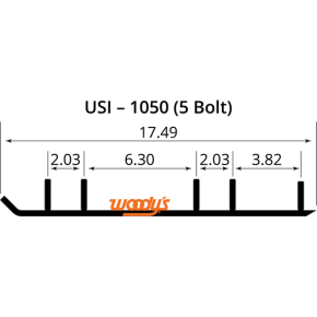 Wear Bar - Trail Blazer IV™ Flat-Top® - 6" - 60° TSI4-1050