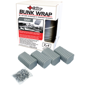 BunkWrap Endcap - 2"x4" - Gray - 4 Pack 23051