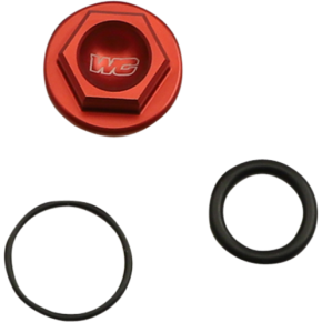 Aluminum Oil Filler Plug - Red 24-011