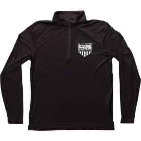 Quarter Zip Pullover - Black - Large 3050-5891