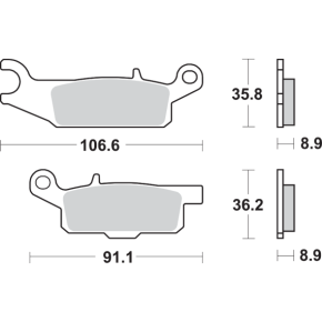 Off-Road Sintered Brake Pads - YFM 851SI