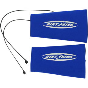 7.5" Inverted Dirt Skins™ Fork Covers - 2 mm Neoprene - Blue/White DSFRKSEAL12-2