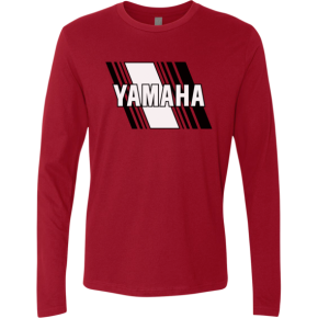 Yamaha Heritage Diagonal Long-Sleeve T-Shirt - Red - Small NP21S-M3119-S