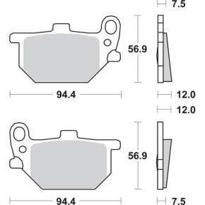 HF Brake Pads - XS 400 545HF