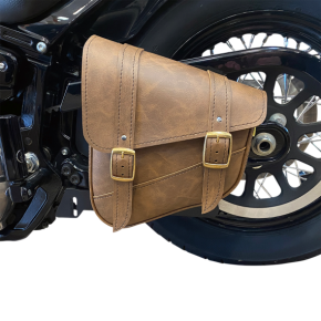 Willie  Max Luggage Softail Swing Arm Bag - Brown 59777-08