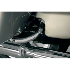 Rick Doss Saddlebag Guard Eliminator Bracket - Chrome S77-0137