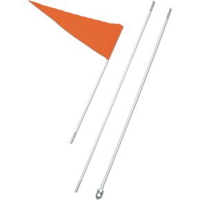 Flag and Pole - 8' White Pole - 5 Pack 8B WHITE