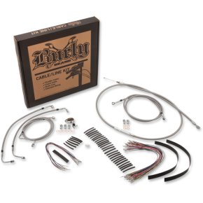 Handlebar Cable/Brake Line Kit - Complete - 13" Ape Hanger Handlebars - Stainless Steel B30-1102