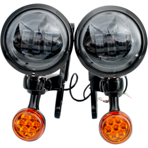 Rivco Products LED Turn/Run Lights 4-1/2" - Black/Black MV195