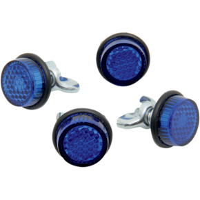 License Plate Reflectors - 4ct - Blue CH4B