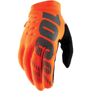 Brisker Youth Gloves Fluo Orange/black Md