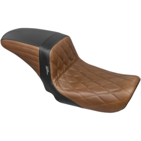 Le Pera Kickflip Seat - Diamond - Black/Brown - FXD '06-'17 LK-591DMBRNBK