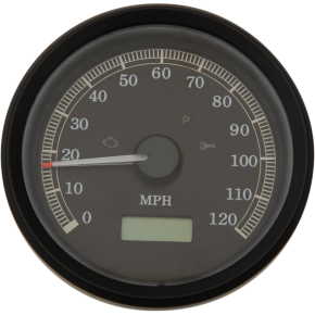 3-3/8" MPH Programmable Electronic Speedometer - Black Bezel - Black Face 2210-0389