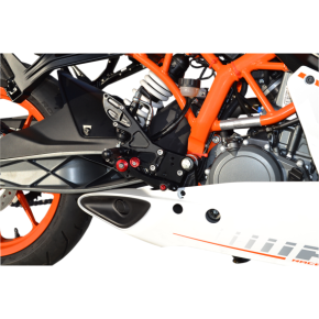 MGP Rearset - Black - KTM 91401-2500