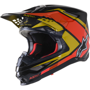 ALPINESTARS Supertech M10 Helmet - Meta 2 - MIPS® - Black/Yellow/Orange - Medium 8300422-1549-MD