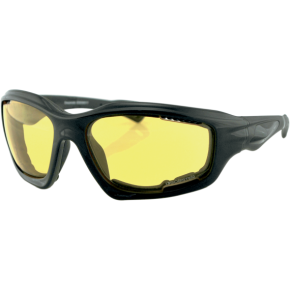 Bobster Desperado Sunglasses - Gloss Black - Yellow