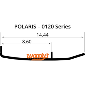 Mini Sled Runner - Standard - 4" - 60° RUP-0120