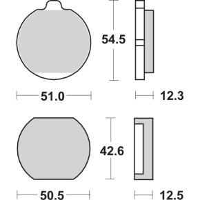 HF Brake Pads - KH 250 A 510HF