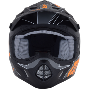 FX-17 Helmet - Aced - Matte Black/Orange - Small 0110-6504