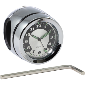 Handlebar Mount Clock - Chrome - For 1" Bar 2212-0725