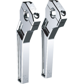 Risers - Pullback - 1-1/8" Clamping - 8" Rise - Chrome TD-R22-08