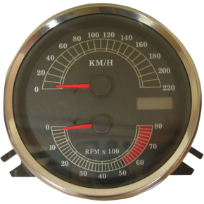 Electronic Speedometer/Tachometer - Stock Look - 220 KPH/8000 rpm 2210-0332