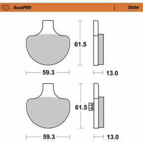 Brake Pads - Sintered Series 415001-PU