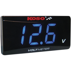 Super Slim Volt Meter - Blue Digits - 2.22" W x 1.06" H x 0.43" D BA024B00