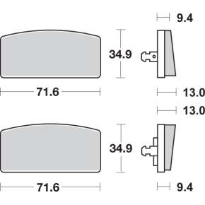 HF Brake Pads - R60/7 520HF